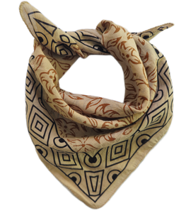Block Print Bandana Cotton Handmade Wholesale Head <b>Square</b> <b>Scarf</b> Indian Floral Bandana Boho Hair Wrap Striped Border Neckerchief - Product Image 3