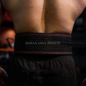 Cinturón de Levantamiento de Pesas para Entrenamiento en Gimnasio, Cinturón de Soporte de Fuerza con Logotipo Personalizado, Tamaño y Color por BURAQ MMA SPORTS - Product Image 4