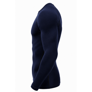 Chemise à manches longues en polyester à séchage rapide pour hommes, bleu marine, pour adultes - Product Image 4