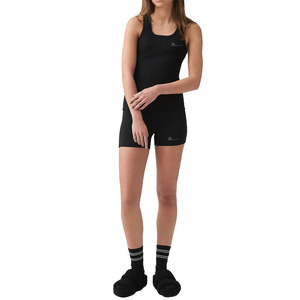 Camiseta sin mangas de algodón/spandex acanalada, transpirable, de secado rápido y ecológica para mujer, cuello redondo, corte regular, ideal para verano. - Product Image 3