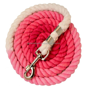 Cuerda de plomo de algodón colorida personalizada para caballos con gancho de seguridad cuerda de plomo de caballo de nailon PP resistente sólido - Product Image 2