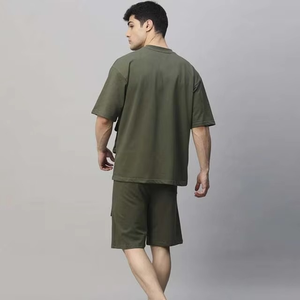 Producto en Oferta, Conjunto de Camiseta de Manga Corta y Pantalones Cortos para Hombre, Conjunto Deportivo de Verano para Hombre - Product Image 2