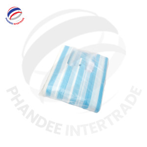 Sac en plastique HDPE rayé personnalisable poly-sac durable pour emballage de magasin de vêtements de supermarché Prix compétitif Exportation en Thaïlande - Product Image 6