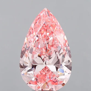 Diamante rosa de corte pera cultivado en laboratorio, piedra suelta para la elaboración de joyas - Product Image 2
