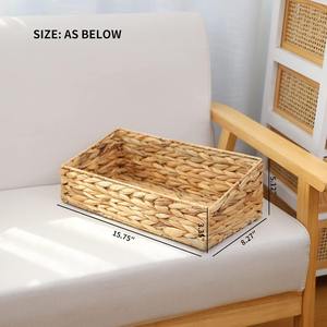 Paniers en jacinthe d'eau pour l'organisation, panier trapézoïdal tissé, panier de rangement fait main, vente en gros, écologique, fabriqué au Vietnam - Product Image 4