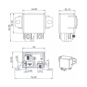 24VDC 75A Automotive <b>Relay</b>, SPST-NO | P004-201-0018 - Product Image 3