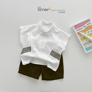 Tenues pour bébés de haute qualité, ensembles décontractés d'été pour garçons, ensembles élégants de polo + short, ensembles pour enfants, ensembles de vêtements pour tout-petits - Product Image 5