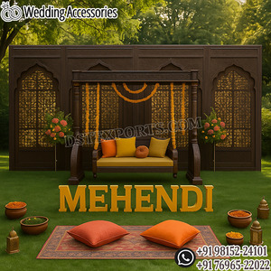 Magnifiques décorations d'événements musulmans Mehndi Sangeet, lampes dorées personnalisées, décorations de mariage, lanterne marocaine, mariage royal Rajasthani - Product Image 2