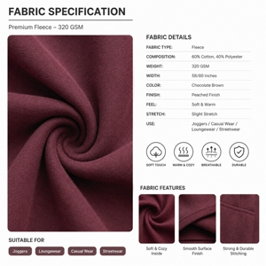Pantalon de jogging ample en molleton pour femme 2026, coupe décontractée en mélange de coton avec cordon de serrage à la taille, idéal pour la détente - Product Image 6