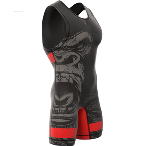 Custom Wrestling Singlet High-<b>Compression</b> Polyester Spandex Wholesale Manufacturer Direct Bulk Supply Price - Product Image 1