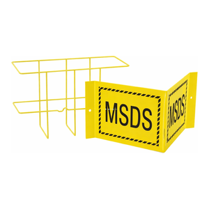 Support mural Brady RTK et support de signalisation en plastique réfléchissant en forme de V pour l'organisation des étiquettes de sécurité chimique - Product Image 3