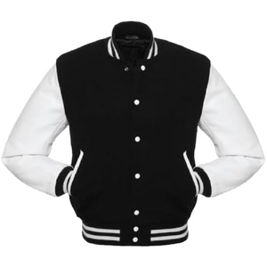 Latest Popular Wholesale Price Unisex Wool Hooded Jacket Sports Casual <b>Men's</b> Bigtall Baseball Varsity Cartoon Patchwork for <b>Men</b> - Product Image 4
