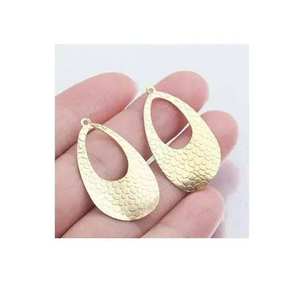 Pendientes de Latón Modernos con Diseño Único, Chapados en Oro, Joyería en Oferta para Mujer, Bonito Regalo, Modelo al por Mayor - Product Image 6
