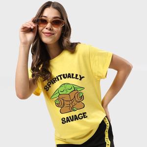 Chemises de vêtements imprimées personnalisées pour femmes Tissu en coton à manches courtes T-shirt imprimé de qualité supérieure T-shirts de femmes à manches courtes de meilleur niveau - Product Image 2