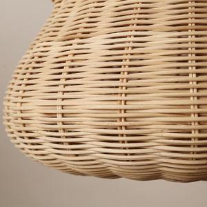 Lámpara Colgante de Bambú y Ratán, Tejida a Mano, Ecológica, Directo de Fábrica, Tamaño y Color Personalizables - Product Image 2
