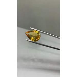 Citrino dorado natural de 7x5 mm en forma de pera, piedra preciosa suelta de la mejor calidad para la fabricación de joyas. - Product Image 3