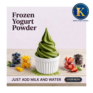 Mezcla de Polvo para Yogurt Congelado Matcha, Bolsa de 1 kg de King Feng Chuen, Certificación HACCP ISO22000, 16 Meses de Vida Útil, TW - Product Image 1