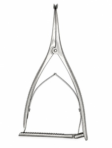 Espátula Inge Lamina con mandíbulas de 9.1/2 pulgadas, apertura de 1.3/4 pulgadas con dientes, mango liso, instrumento quirúrgico - Product Image 1