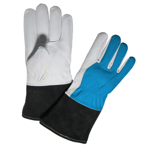 Guantes de Soldadura TIG de Seguridad Industrial, Cuero de Vaca de Grano Partido, Resistentes a la Abrasión, Resistentes al Calor, con Puño de Seguridad - Product Image 4