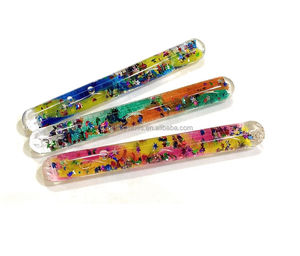 Varita de Brillo Líquido en Espiral Acrílica de 13 cm, Juguete Sensorial de Dos Colores, Juguete Educativo Sensorial - Product Image 2