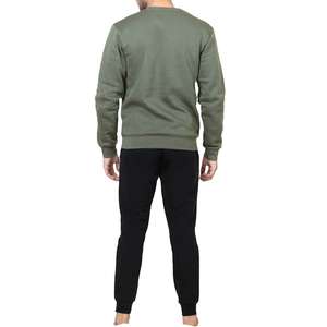 Sudaderas con capucha lisas para hombre de alta calidad, 100% algodón, mezcla de felpa, sudaderas extragrandes con cuello redondo y manga larga. - Product Image 6