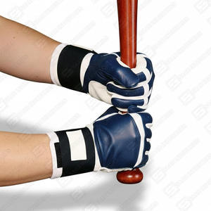 Nouveau design personnalisé à prix d'usine, gants de baseball en cuir de vachette bleu marine et blanc, respirants/durables, légers et antidérapants - Product Image 6