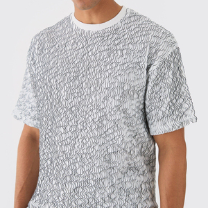 Men's Summer Casual Print Two Piece <b>Set</b> Custom Logo Heavyweight Brand Shorts Sale OEM ODM Serviced stylish quality - Product Image 3