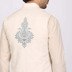 Gilet brodé pour homme, fournisseur direct d'usine, pour mariage, nouveau design 2026, gilet de haute qualité pour homme - Product Image 5