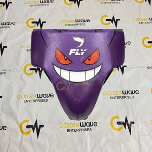 Precio al por mayor: Guantes de boxeo Fly Purple Gengar de cuero de vaca original con cordones para entrenamiento de artes marciales para adultos - Product Image 4