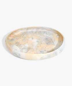 Bol de service Lumorevia Prestige, plat à nourriture en résine fait main de luxe avec un design unique pour les dîners raffinés, les intérieurs modernes - Product Image 1