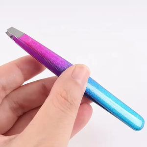 Pinzas Profesionales de Alta Calidad para Cejas, Bigote y Barba, de Acero Inoxidable, Herramienta de Belleza y Maquillaje - Product Image 6