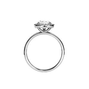Women's 14k Gold Plated Pear Cut Diamond Engagement Ring Prong Setting Classic Style - Product Image 3