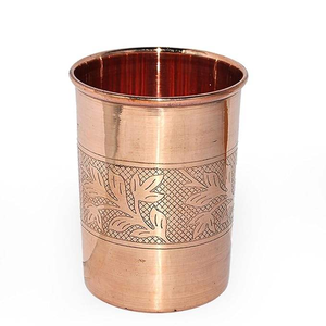 Vaso de Cobre Ecológico con Auténtica Artesanía India para Uso Religioso - Product Image 3