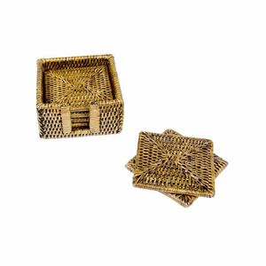 Demanding Style Design Rattan Coaster Jute Coaster Rope Coaster Place Mats Woven Rattan Coaster Mats At very good factory Price - Product Image 3