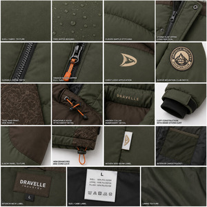 Custom Men Puffer <b>Jacket</b> Winter <b>Warm</b> <b>Waterproof</b> Quilted Coat OEM Private Label Wholesale Manufacturer - Product Image 5
