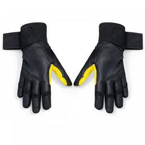 Guantes de bateo de béisbol de Venta caliente con material de poliéster/algodón y cierre de gancho y bucle Precio de puño largo/corto - Product Image 2