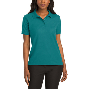 Chemise polo pour femmes en coton à manches courtes, couleur unie, style 2026, design personnalisé, respirante, logo personnalisé - Product Image 2
