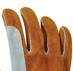 Gants de soudage en cuir robustes Holy Signs International avec doublure en coton, résistants à la chaleur, pour applications TIG, paume renforcée, longs - Product Image 2