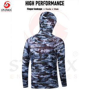 Hoodie de pêche personnalisé UPF 50+ anti-UV léger, fabricant de hoodies de pêche par sublimation. - Product Image 4