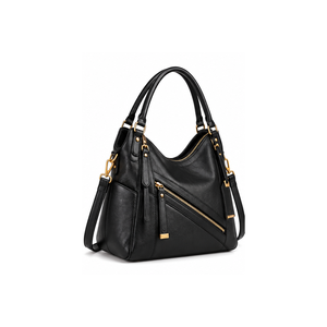 Collection de sacs à main en cuir de luxe pour femmes – Élégants sacs de créateur marron, bleu marine, noir – Grande capacité, porté épaule - Product Image 3