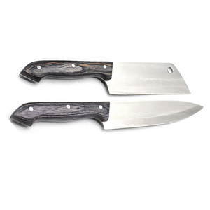 Professional Chef <b>Knife</b> <b>Set</b> with <b>Sharp</b> Stainless Steel Blades 3-Piece Right-Handed Handmade <b>Set</b> and Wooden Handles - Product Image 4