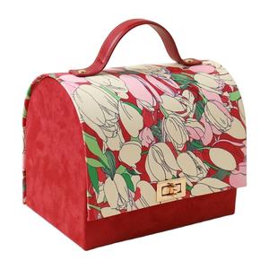 Custom Embossed Recyclable Paper <b>Gift</b> <b>Box</b> with Handle <b>Magnetic</b> Flip Luxury Jewellery Packaging Durable Design - Product Image 1