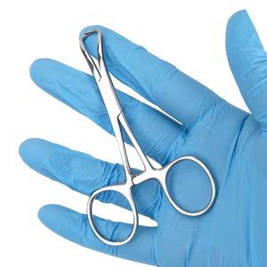 Dental Surgical Tweezers Cloth Towel Clamp Forceps 9/11/14/16cm Pointed <b>Pliers</b> Stainless Steel Instruments Manual Instrument <b>Set</b> - Product Image 5