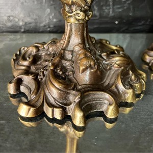 H R CRAFTVERSE Brass Candlestick Holder Ornate Floral Design Durable Handmade Eco-Friendly Waterproof <b>Heat</b> Resistant Home - Product Image 6