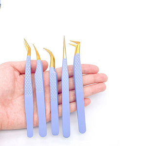 Pinces à cils pour extensions, avec logo personnalisé, Nano Grip, marque privée, à prix bas - Product Image 1