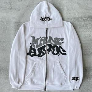 Wholesale Plain custom <b>full</b> <b>zip</b> <b>up</b> <b>hoodie</b> Manufacturer Oversized Unisex French Terry Heavyweight Puff Printing <b>Zip</b> <b>up</b> Hoodies - Product Image 2