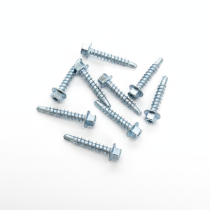 Hex Washer Head Self Drilling <b>Screws</b> TEK Zinc Plated <b>Galvanized</b> Carbon Steel Vietnam Manufacturer Class 4.8 6.8 PDC Inch Coarse - Product Image 1