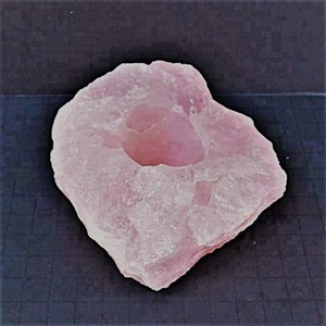 Grand bougeoir en Quartz Rose, pierres naturelles, artisanat en cristal, pierres Reiki, roches Feng Shui, bougeoirs de noël, vente en gros - Product Image 1