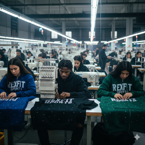 Services OEM Nouveaux sweats à capuche streetwear en gros, les plus demandés par les clients, avec strass sur toute la surface et broderie effet vieilli, à fermeture éclair - Product Image 6