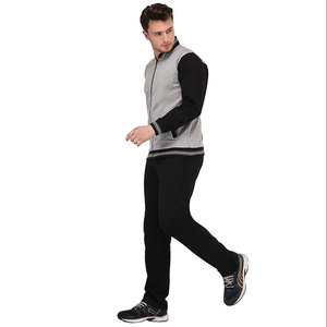 Conjuntos Deportivos Transpirables para Hombre con Cremallera Completa, 100% Algodón Felpa, Casuales, Lisos, para Fitness y Actividades al Aire Libre - Product Image 4